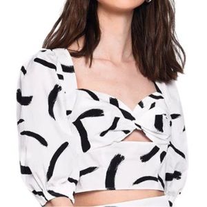 Glamorous Top Paint Strokes Size XS